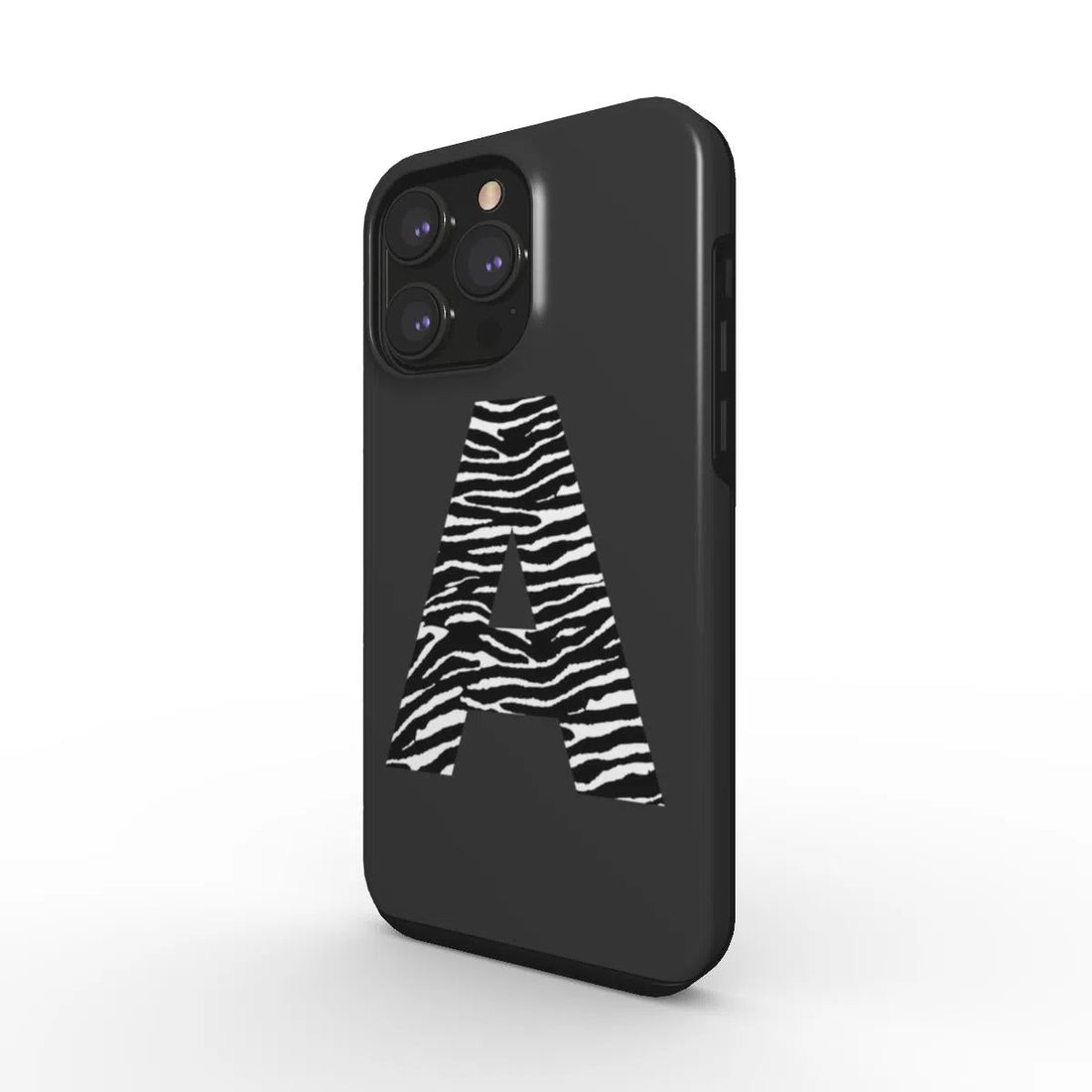 Zebra Striped Monogram | Tough Phone Case