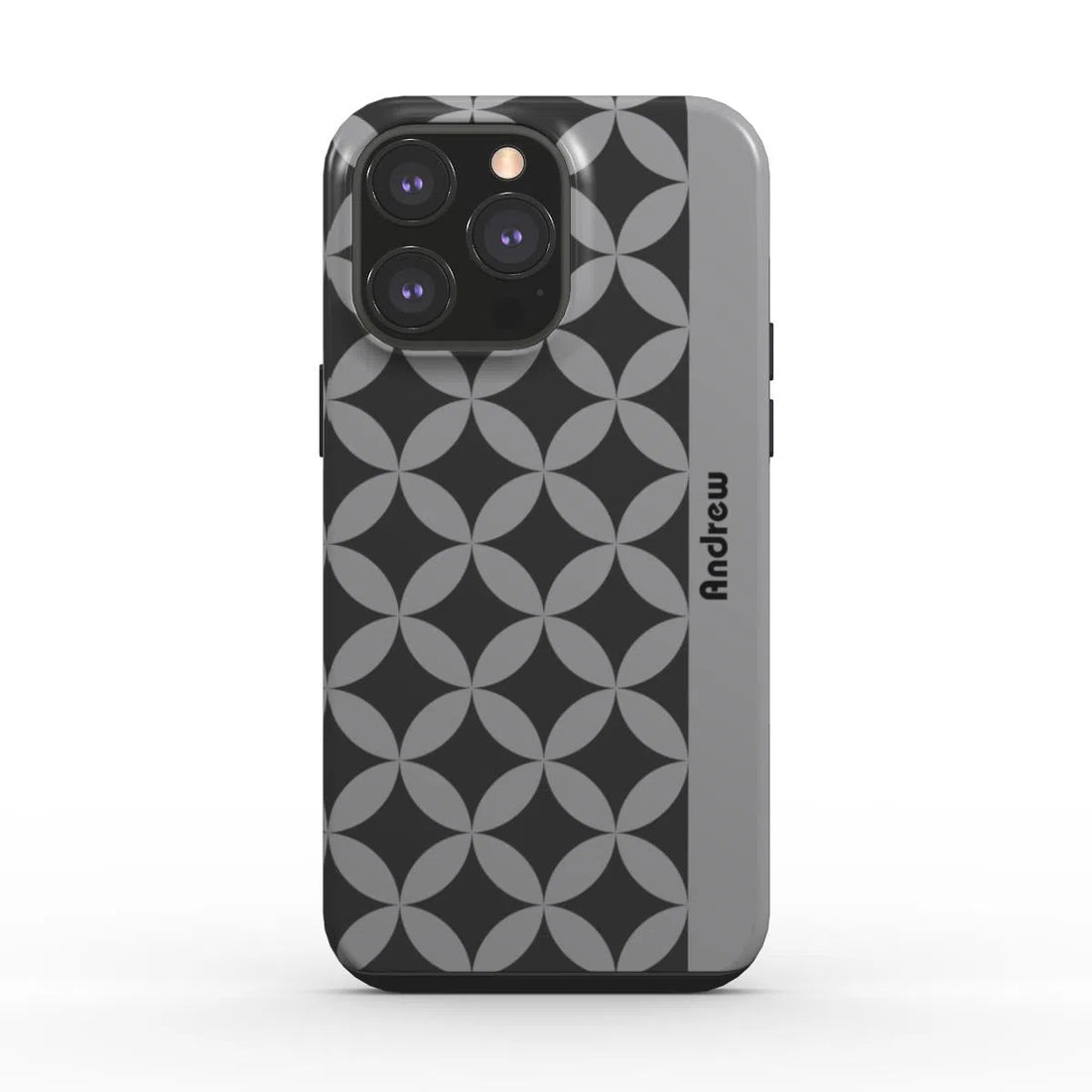 Mono Geometric Personalised | Tough Phone Case