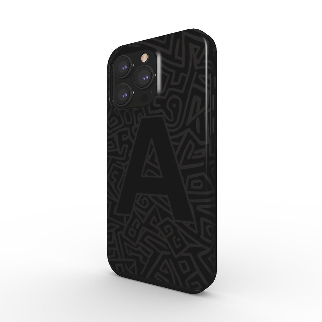 Monogrammed Maze Personalised Tough Phone Case