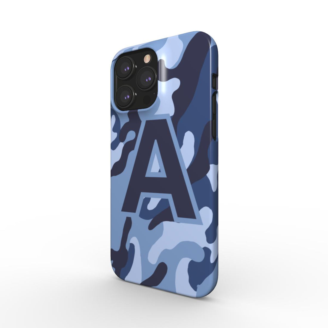Blue Camouflage Personalised Snap Phone Case – Stylish Protection