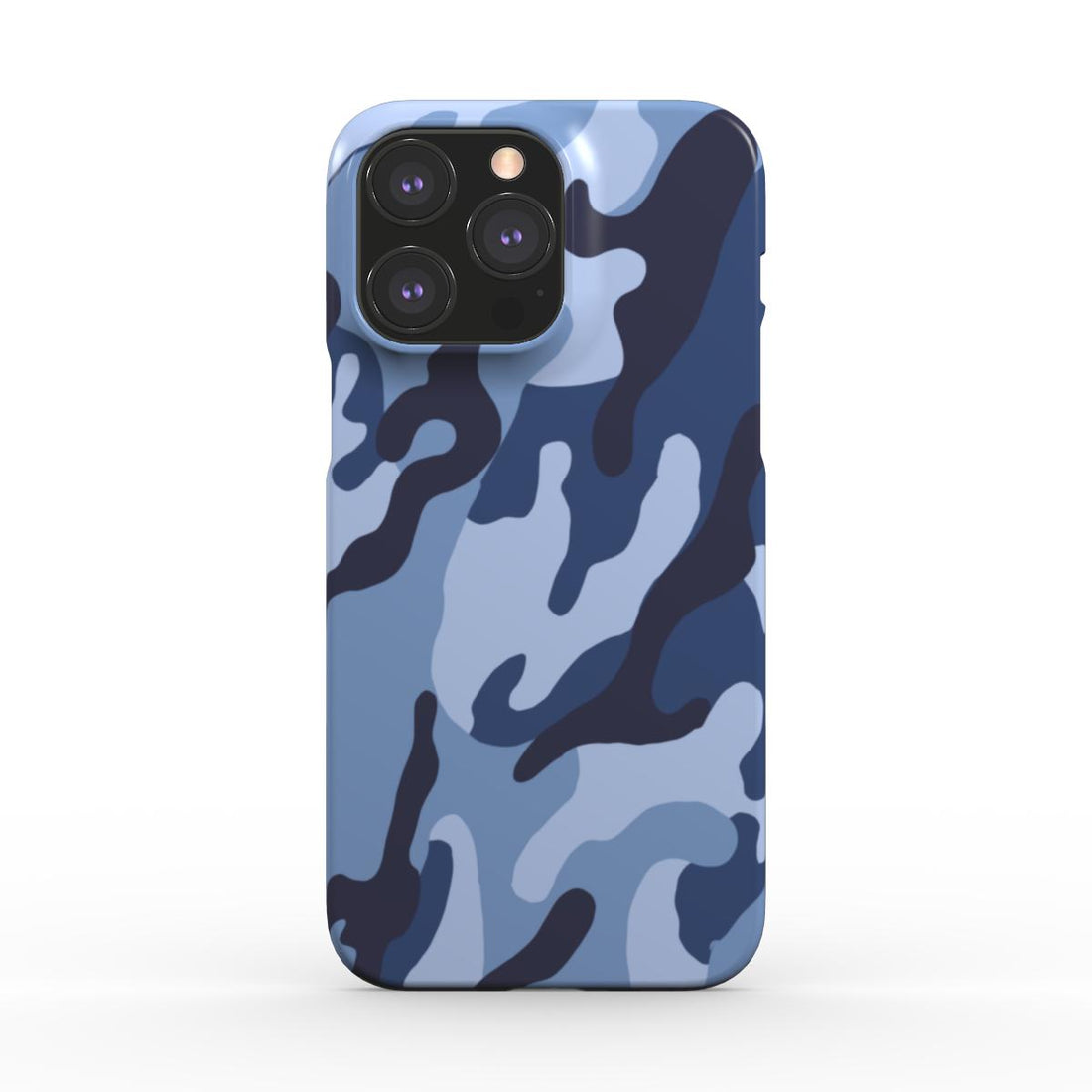 Blue Camouflage Snap Phone Case – Quick Style Swap