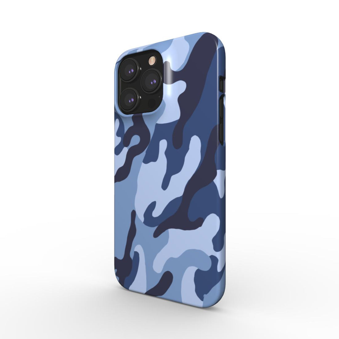 Blue Camouflage Snap Phone Case – Quick Style Swap