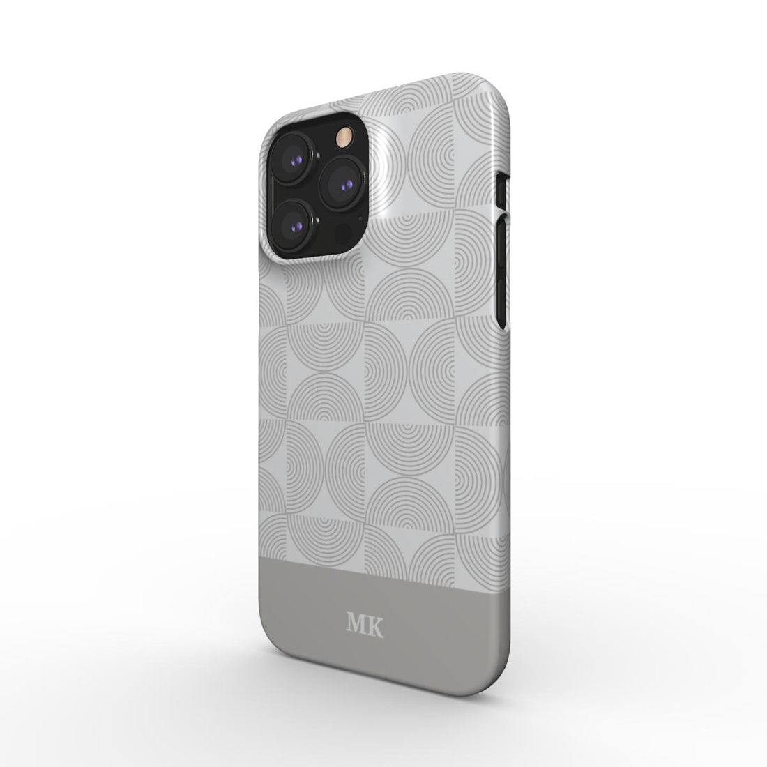 Bauhaus Vibe Personalised Monogram Snap Phone Case – Streamlined Design