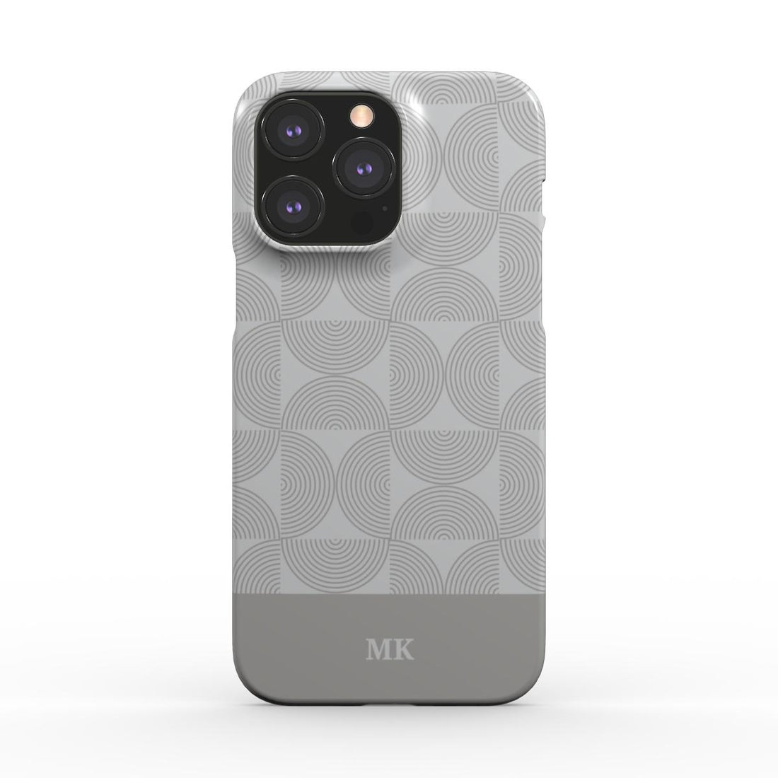 Bauhaus Vibe Personalised Monogram Snap Phone Case – Streamlined Design