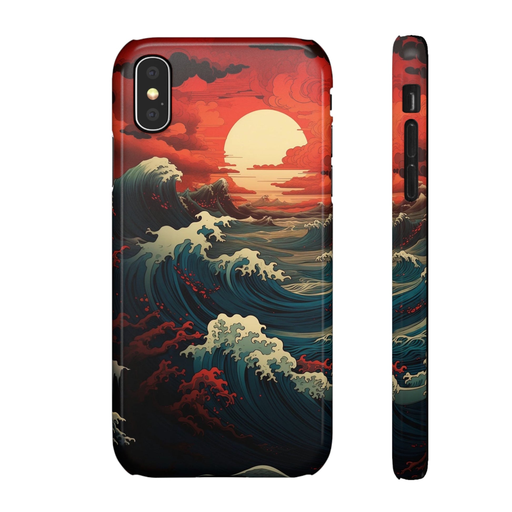 Crimson Wave | Snap Case