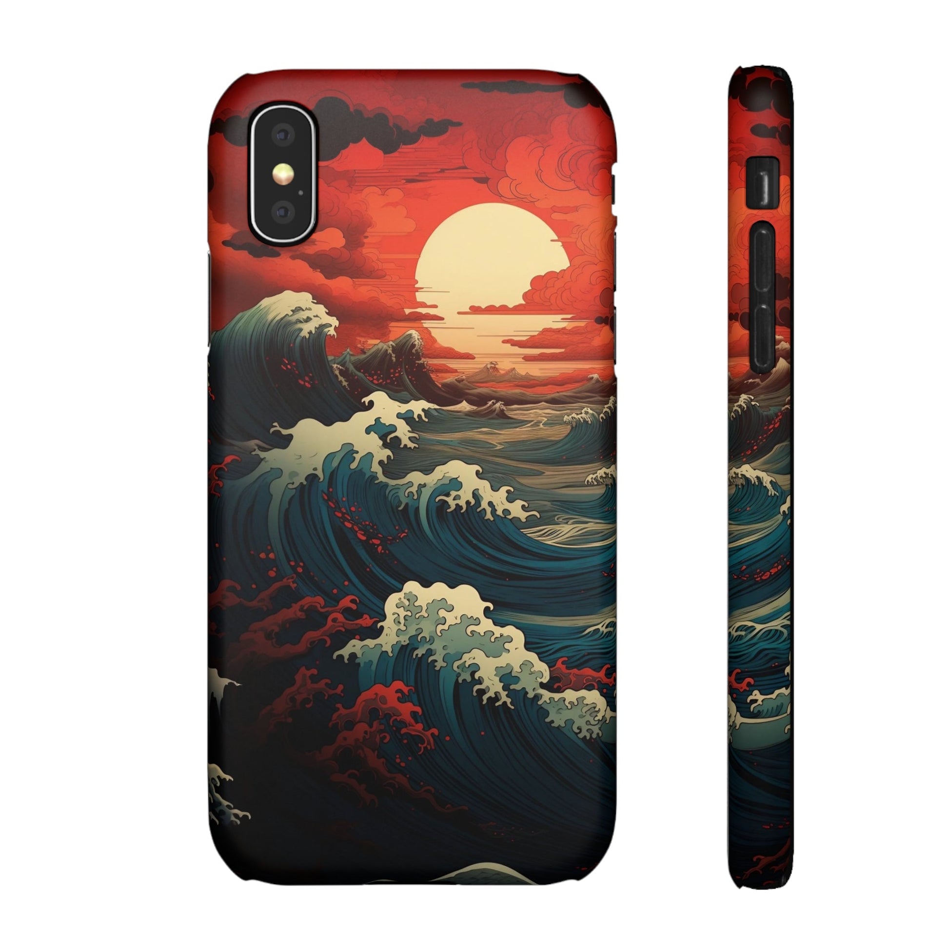 Crimson Wave | Snap Case