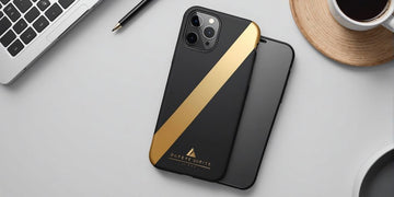Sleek modern phone case with metallic and matte finishes for iPhone 14 Pro