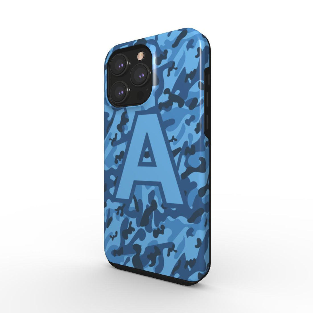 Personalised Blue Camouflage | Your Custom Tough Phone Case