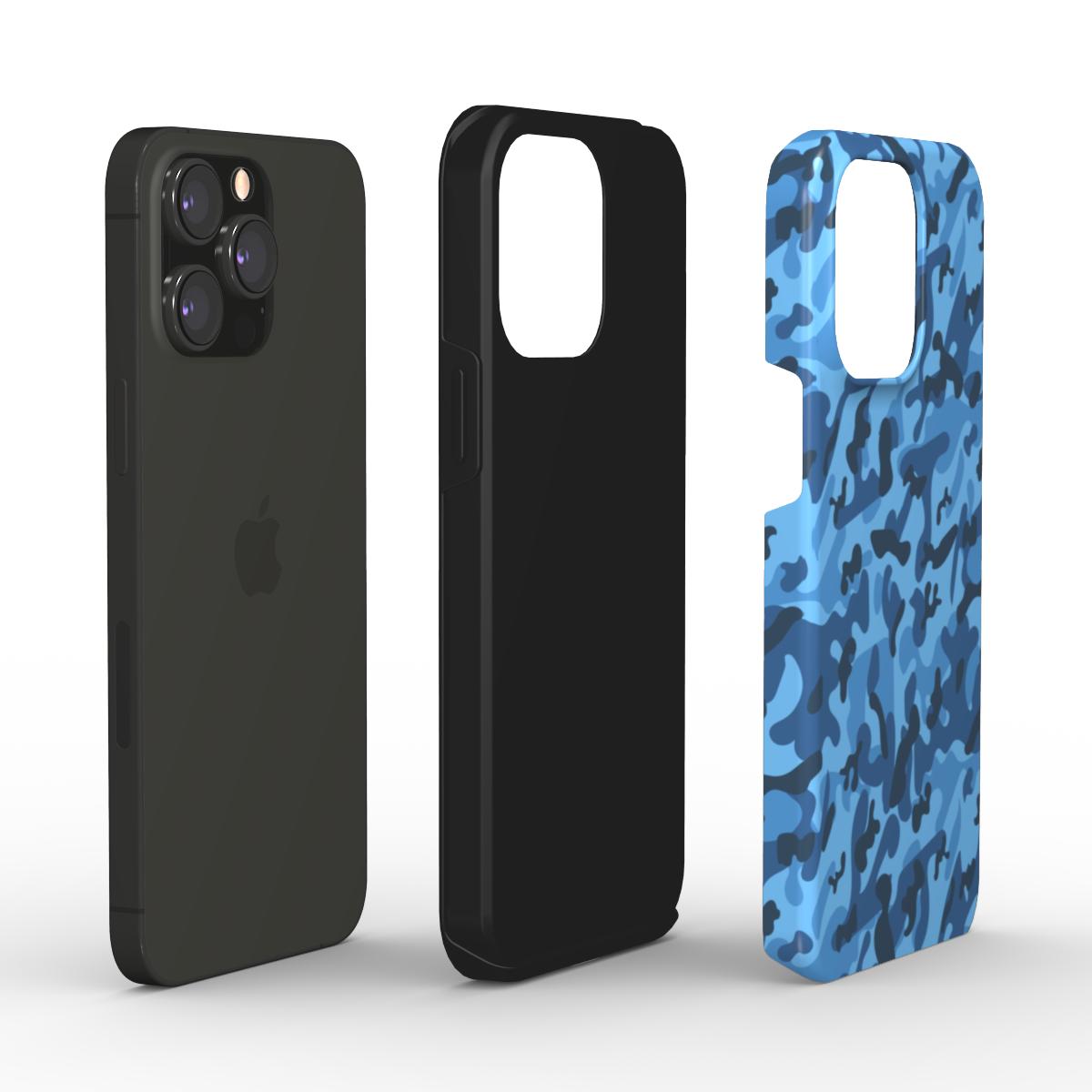 Blue Camouflage | Robust Tough Case for Mobile Phones