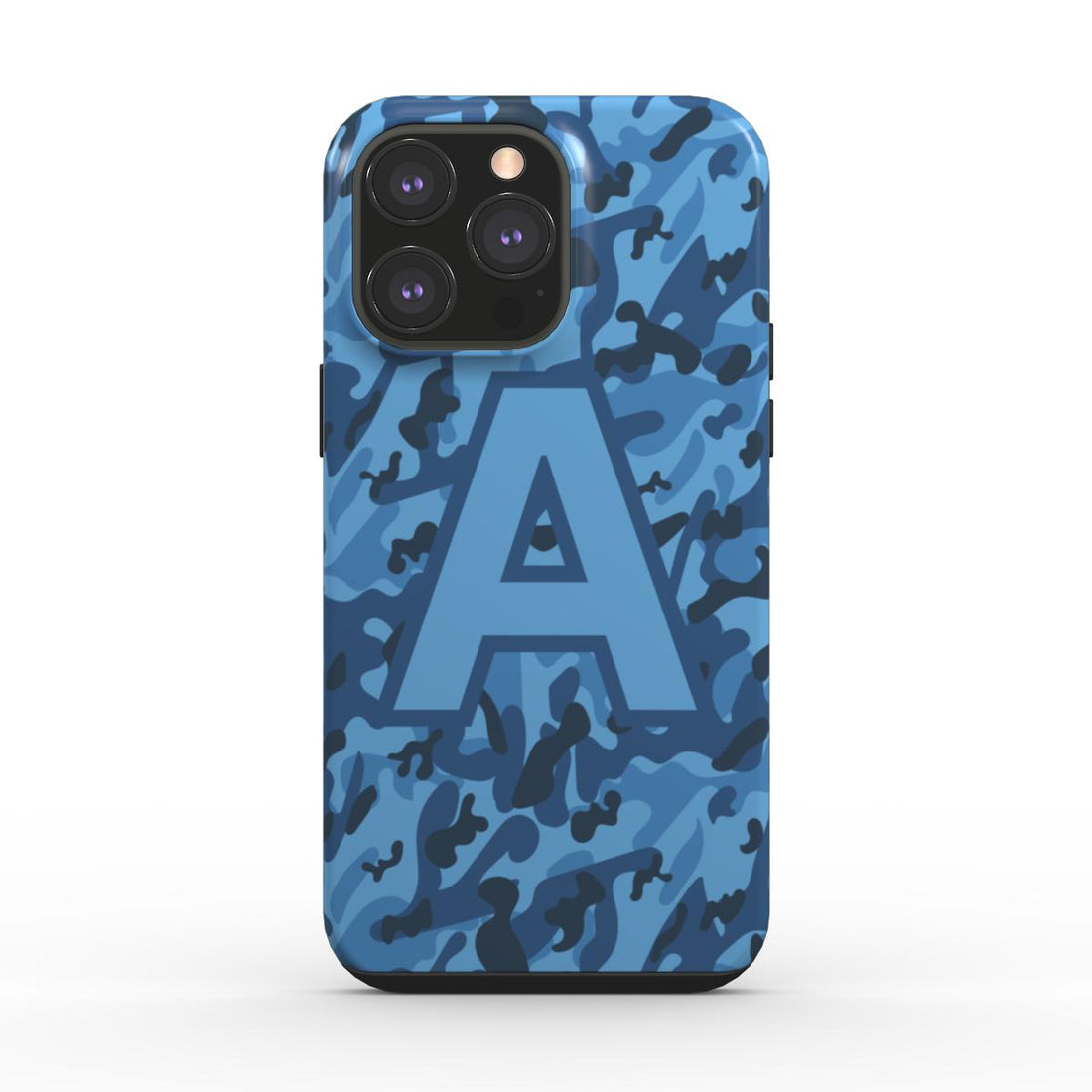 Personalised Blue Camouflage | Your Custom Tough Phone Case