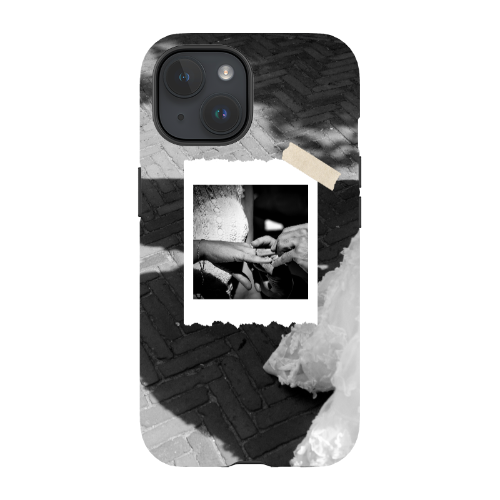 Dual Delight: Custom Photo and Text Phone Case